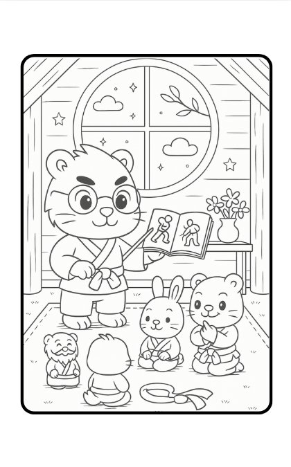 Ilustração tigre professor