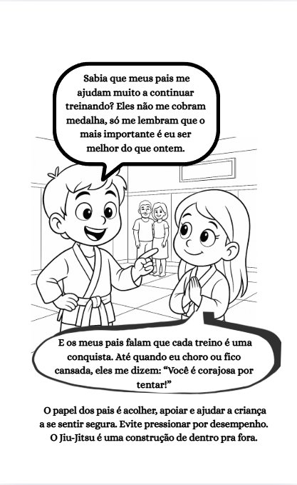 Página do livro - O papel dos pais