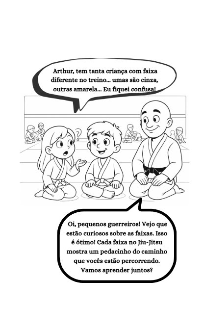 Página do livro - As faixas do Jiu-Jitsu